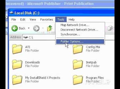 By simply looking at the filename, we can determine what type of information is stored to that and what applications can open these files. Microsoft Office Publisher 2003 View all hidden file types ...