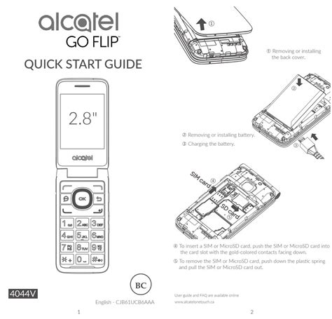 Alcatel Go Flip Quick Start Manual Pdf Download Manualslib