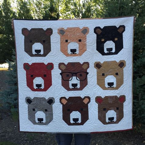 Bjorn Bear Pattern By Elizabeth Hartman Bear Quilts Quilts Animal