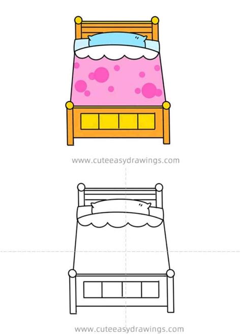 25 Easy Bed Drawing Ideas How To Draw A Bed