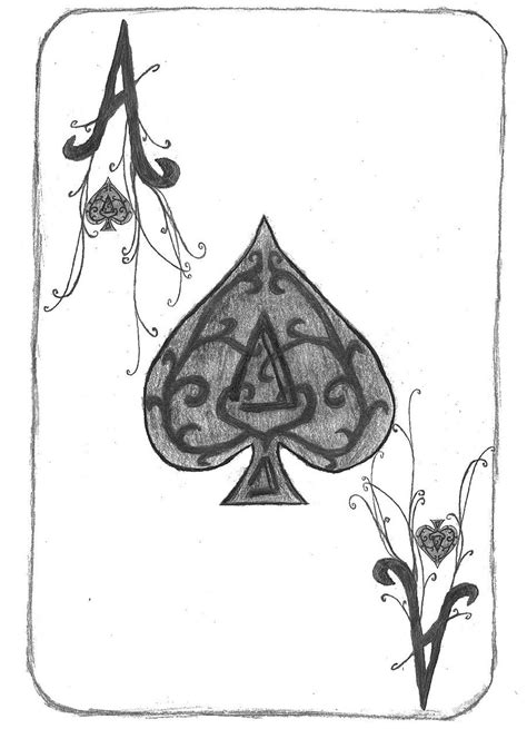 Ace Of Spades Card By Minaalthea On Deviantart