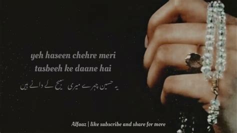 ye haseen chehre poetry romantic lines alfaaz shayari whatsappstatus sad youtube