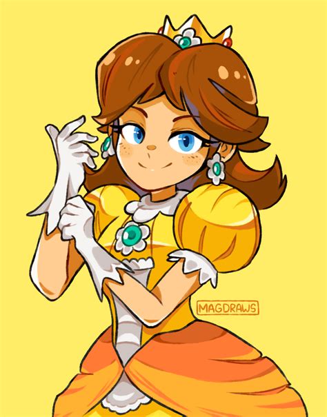 Princess Daisy Super Mario Bros Image By Magdraws