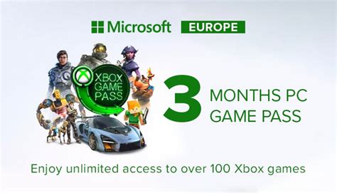Xbox Game Pass Months Pc Europe Ph