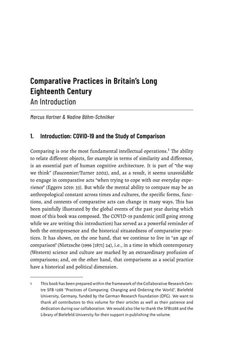 Pdf Comparative Practices In Britains Long Eighteenth Century An