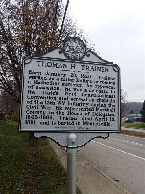 Thomas H Trainer Highway Historical Marker