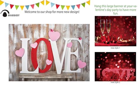 Amazon Com Allenjoy X Ft Valentine S Day Backdrop Rustic Wood Wall White Pink Sweet Love