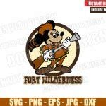Mickey Mouse Fort Wilderness (SVG dxf png) Camp Resort Logo Cut File