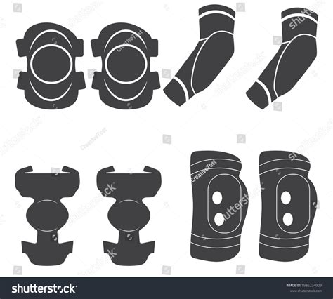 elbow pads vector elbow pads sign stock vector royalty free 1986234929 shutterstock