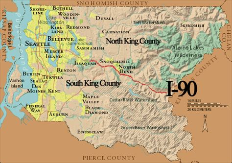 King County Map With Cities