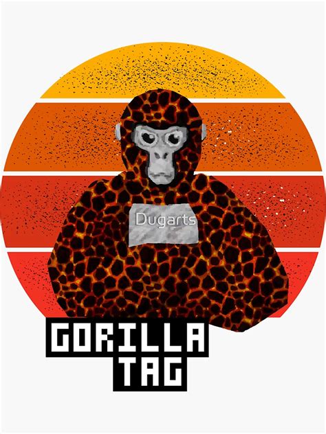Gorilla Tag Pfp Maker Gorilla Tag Lava Vintage Sticker By Dugarts
