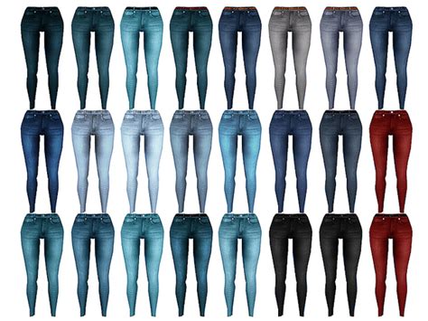 Belted High Waisted Jeans By Cleotopia At Tsr Sims 4 Updates