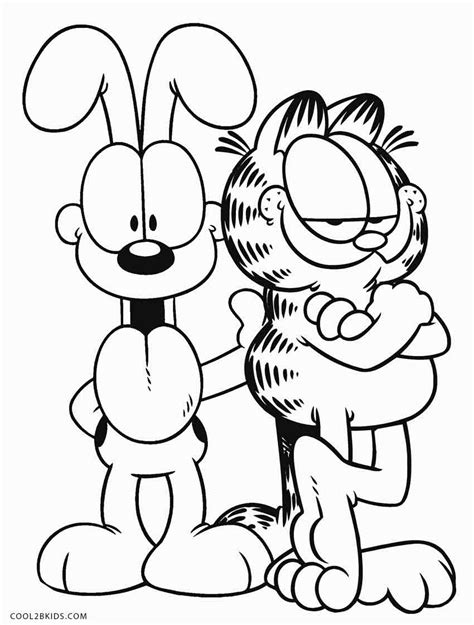 Dibujos De Garfield Para Colorear Páginas Para Imprimir Gratis