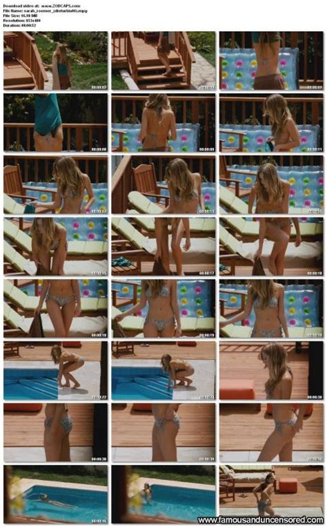 Sarah Roemer Disturbia Legs Skirt Jumping Bikini Pool Female Nude Scene