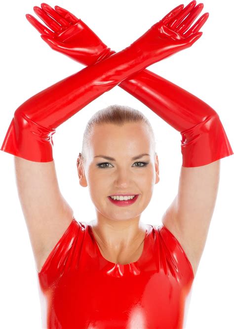 Rubberfashion Long Latex Gloves Latex Gloves Up To The Elbow With
