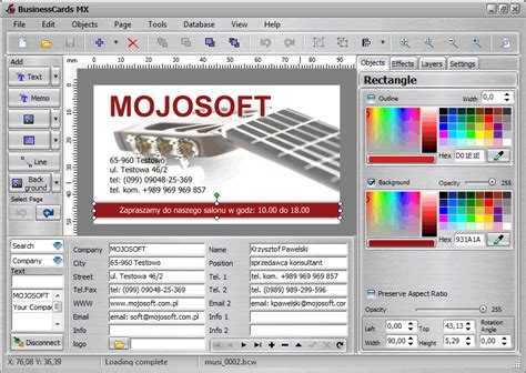 That makes our business card software perfect for creating a business card for anywhere in the world. mojosoft.Software for design and print high quality ...