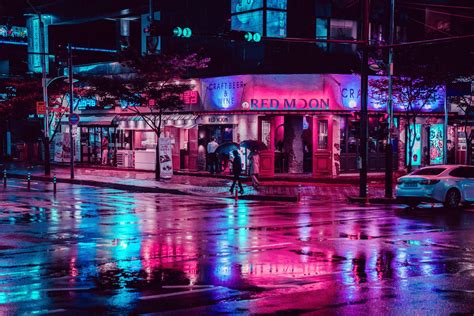 Rainy City At Night Wallpapers Top Free Rainy City At