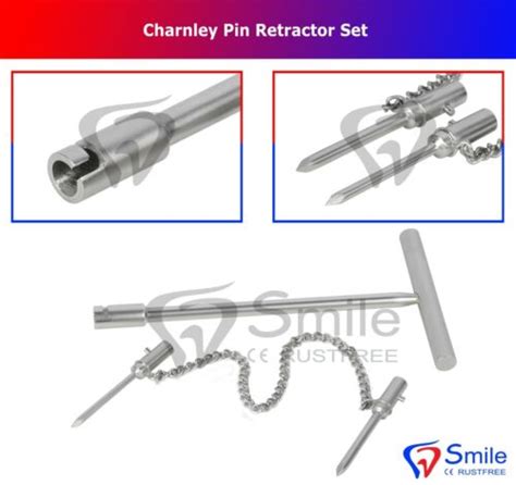 Charnley Pin Retractor Set Surgical Veterinary Smile Uk Orthopaedic