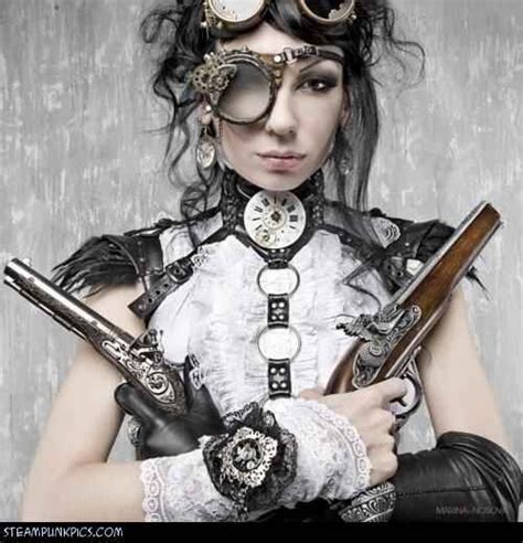 Steampunk Girl With Guns Guns And Girls Pinterest