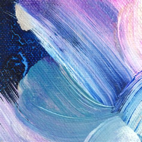 Blue And Pink Abstract Brushstrokes High Quality Arts And Entertainment