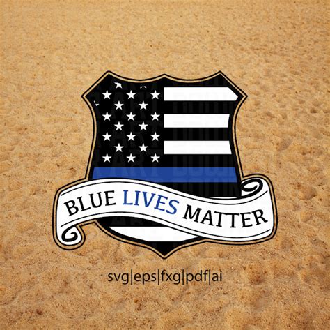 Blue Lives Matter Police Shield Vector Now Available For Download