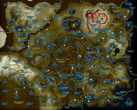 Zelda Breath Of The Wild Map Size Vs Skyrim