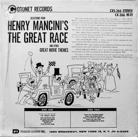 Film Music Site Selections From Henry Mancinis The Great Race And Other Great Movie Themes