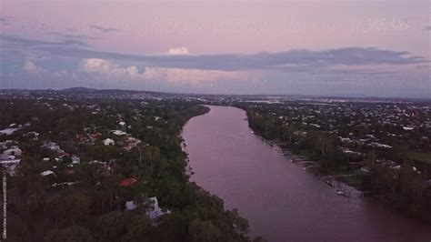 Brisbane River At Dusk Del Colaborador De Stocksy Gillian Vann Stocksy