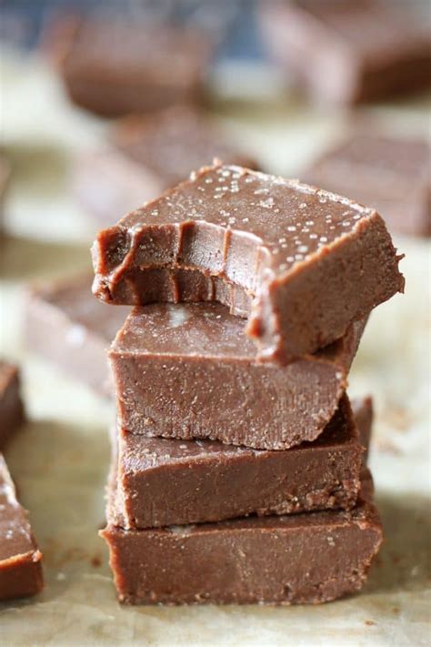 Salted Dark Chocolate Tahini Fudge Paleo Vegan