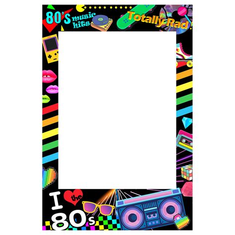 I Love 80s Photo Booth Frame 80s Music Hits 36x24inch Funshowcase