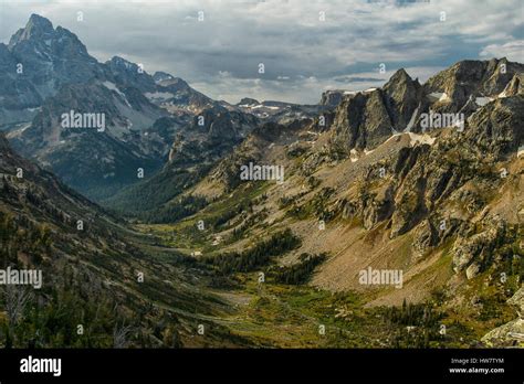 Grand Teton And The North Fork Cascade Canyon From Paintbrush Divide