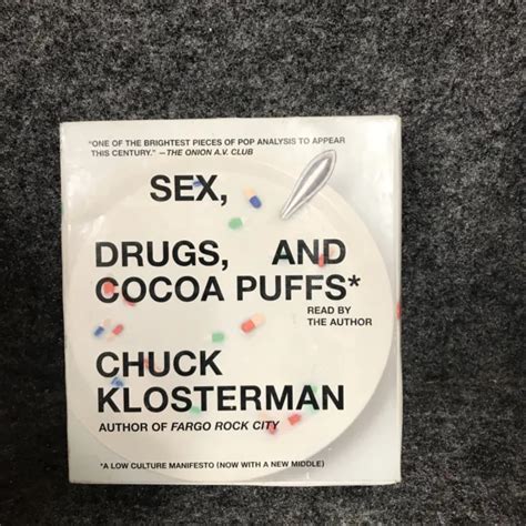 Sex Drugs And Cocoa Puffs A Low Culture Manifesto By Chuck Klosterman 2006 1500 Picclick