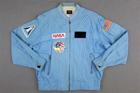 Vtg Avirex Nasa Astronaut Space Military Flight Jacket Uniform Patches