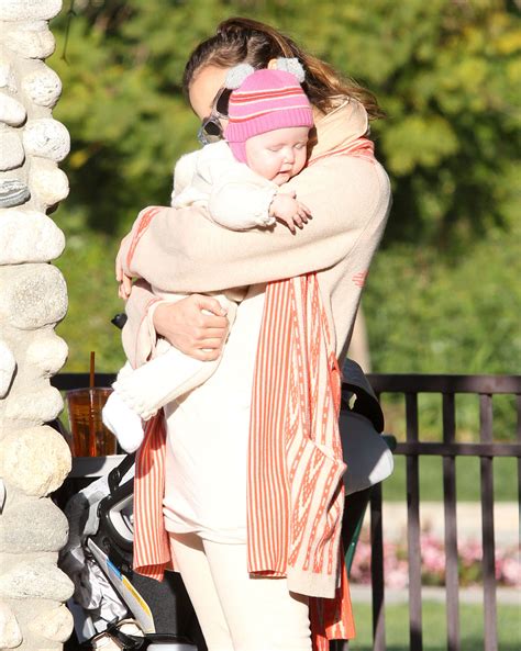 Jessica Alba And Baby Haven Hug It Out In The Park Today