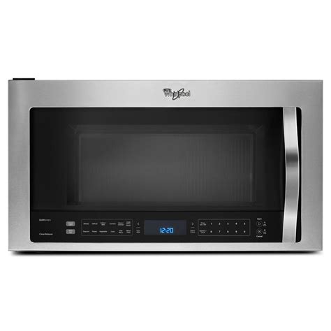 Whirlpool 1 9 Cu Ft Over The Range Microwave With True Convection