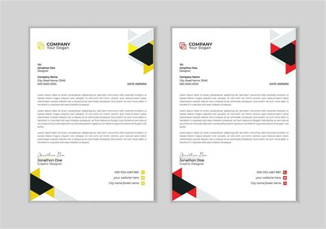 Creative And Professional Letter Head Design Template Modern Corporate