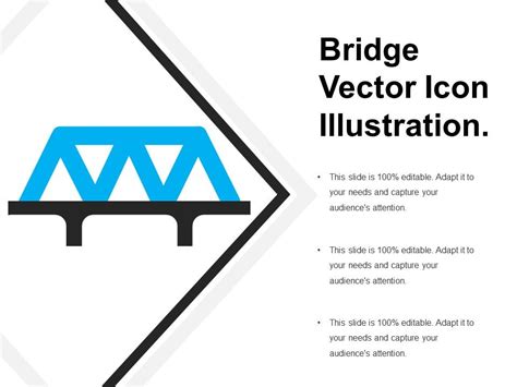 Bridge Vector Icon Illustration Powerpoint Slide Clipart Example Of