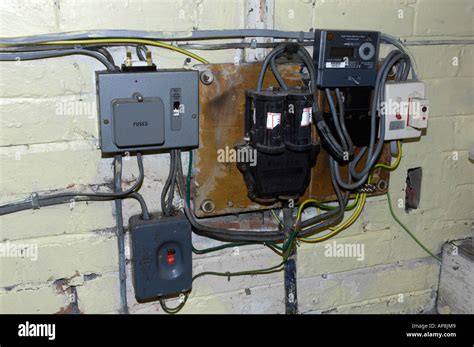 Old Electrical Fuse Box Stock Photo Alamy