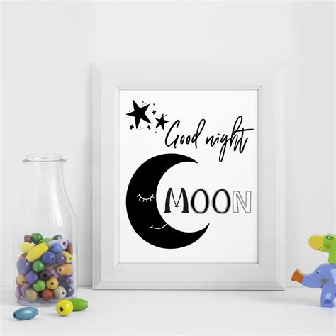 Good Night Moon Nursery Print By Perfect Personalised Ts