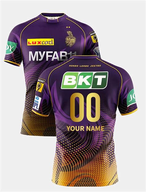 Buy Kkr Match Jersey 2023 Customised With Your Name By Fancode From