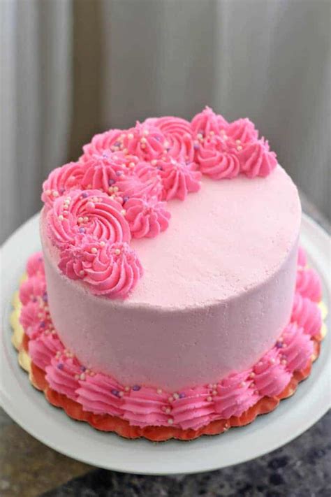 A Pink Buttercream Cake To Celebrate 103 Years Young