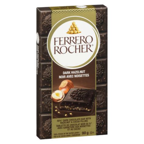 Ferrero Rocher Premium Chocolate Bar Dark Chocolate Hazelnut