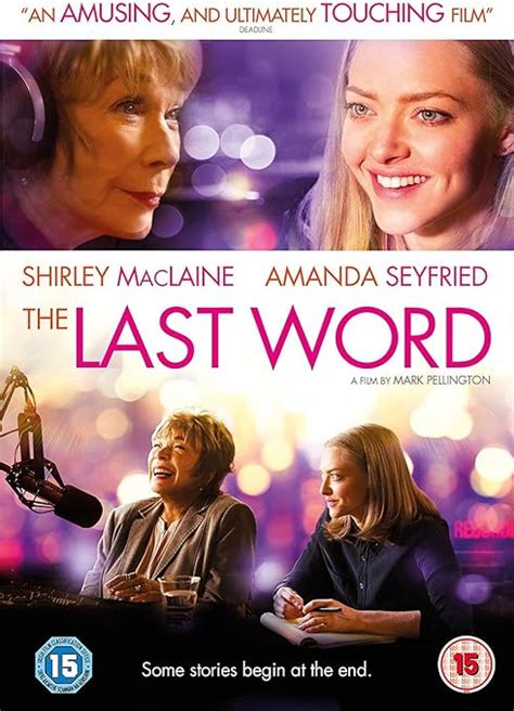 The Last Word Dvd Uk Shirley Maclaine Amanda Seyfried