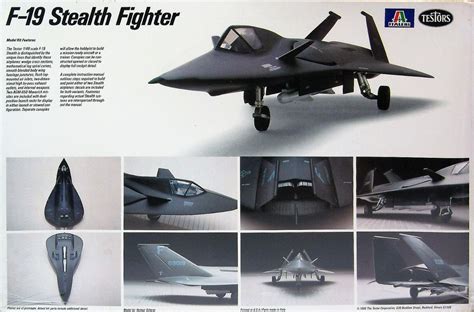 Testors F 19 Stealth Fighter Concept Scale Model Wings