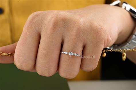 Simple And Elegant Minimalist Engagement Ring Less Is More Eurekalook