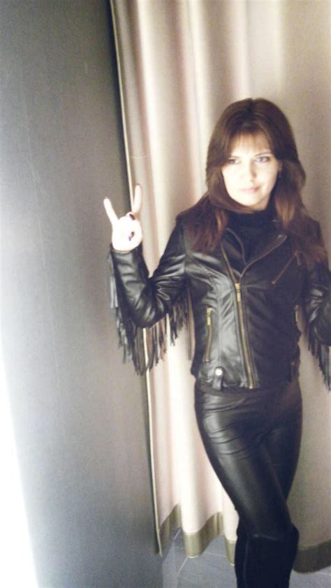 Tightandshiny Leather On Twitter Sexy Leather Clad Rock Chick