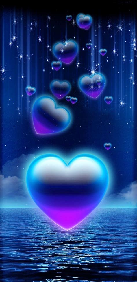Blue And Purple Hearts Wallpapers Top Free Blue And Purple Hearts