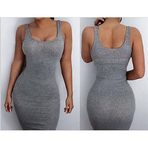 Awesome Awesome Tube Maxi Dress Singlet Stretch Tight Fitted Bodycon
