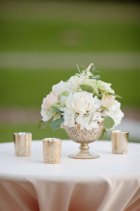 Blush And Gold Orchard Wedding Flower Centerpieces Wedding Wedding