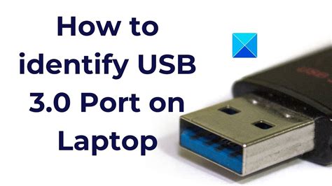 How To Identify Usb 30 Port On Laptop Youtube